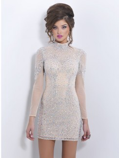 short-prom-dress-with-long-sleeves-11_15 Short prom dress with long sleeves