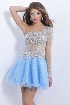 short-prom-dress-with-sleeves-69_4 Short prom dress with sleeves
