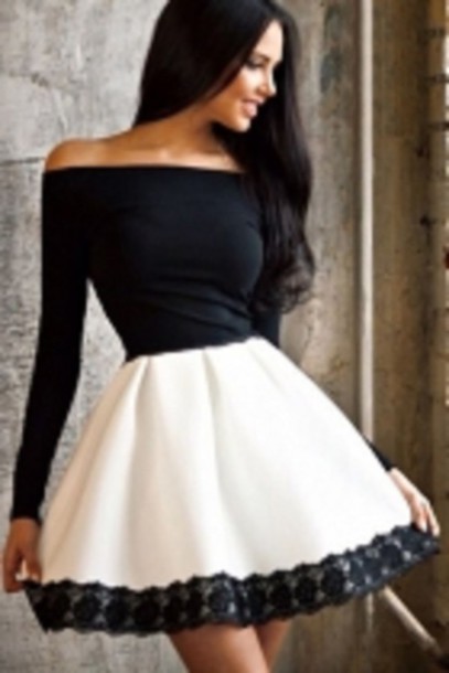 white-black-party-dresses-97 White black party dresses