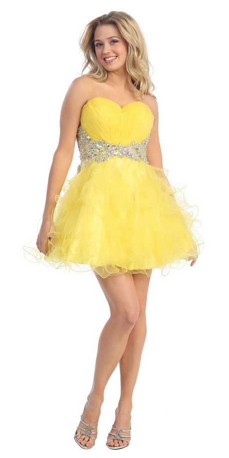 yellow-short-prom-dress-45_6 Yellow short prom dress
