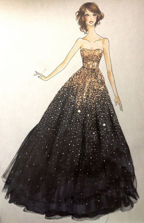 black-and-gold-gown-designs-67_14 Black and gold gown designs
