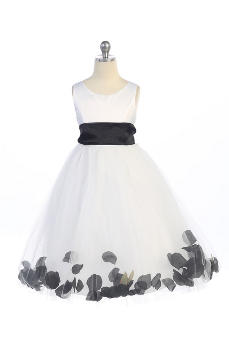 black-and-white-flower-girl-dress-45_15 Black and white flower girl dress