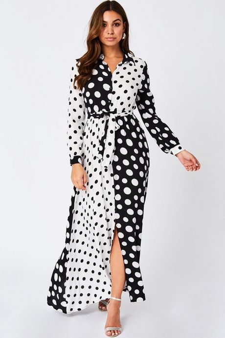 white spotty dresses