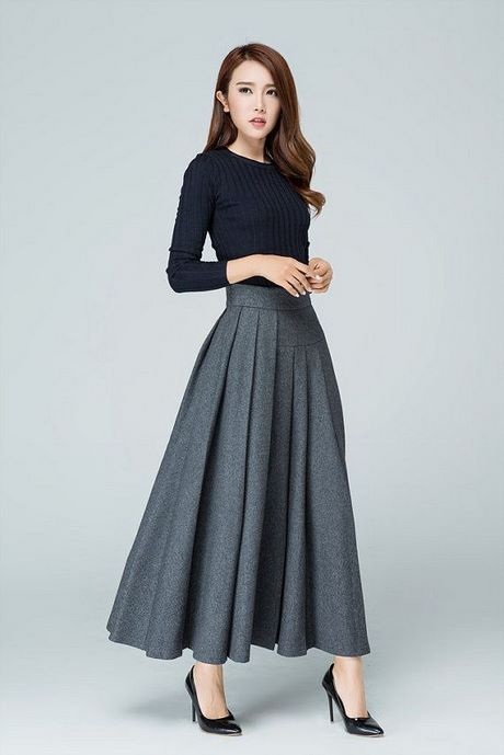 long-gray-skirt-39_12 Long gray skirt