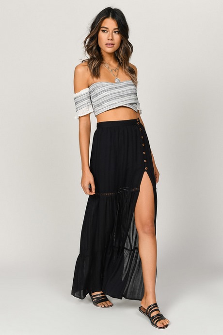 Maxi Skirt With Slits On Both Sides Natalie