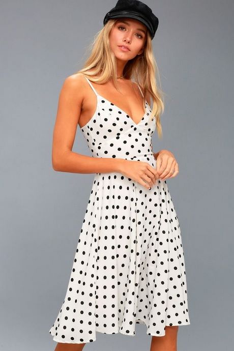 white-dress-with-black-polka-dots-45_6 White dress with black polka dots