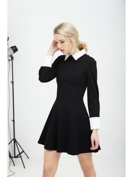 black-and-white-dresses-with-sleeves-31_16 Black and white dresses with sleeves
