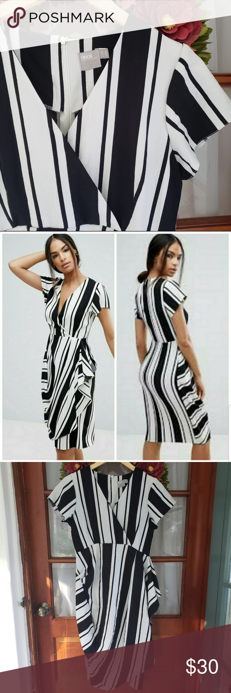 black-and-white-striped-dress-asos-03 Black and white striped dress asos