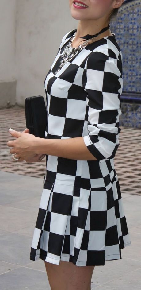 black-white-check-dress-60_3 Black white check dress