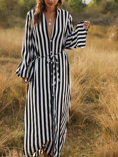 dress-striped-black-white-37_10 Dress striped black white