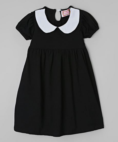 girls-black-dress-with-white-collar-97_13 Girls black dress with white collar