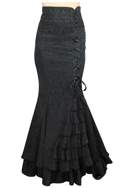 long-black-fishtail-skirt-18_5 Long black fishtail skirt