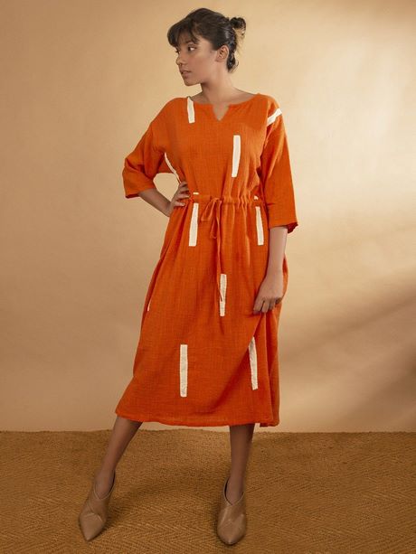 orange-cotton-dress-81_4 Orange cotton dress