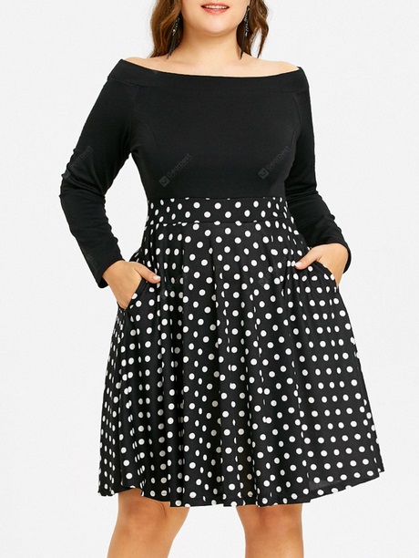 plus-size-black-and-white-polka-dot-dress-70_8 Plus size black and white polka dot dress