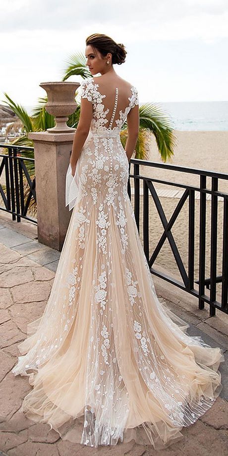rose-gold-lace-wedding-dress-70 Rose gold lace wedding dress
