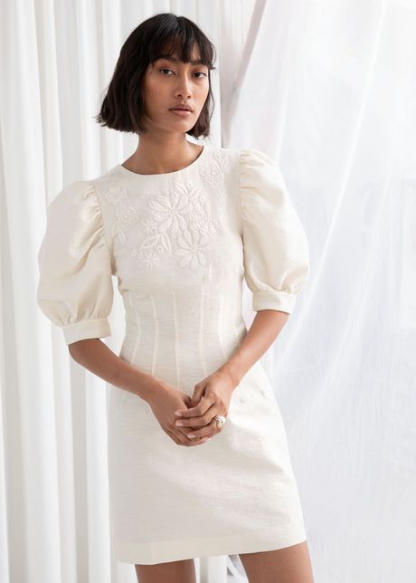 white-cotton-dress-with-sleeves-39_7 White cotton dress with sleeves
