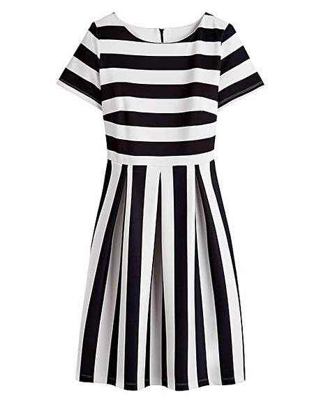 black-and-white-striped-skater-dress-51_14 Black and white striped skater dress