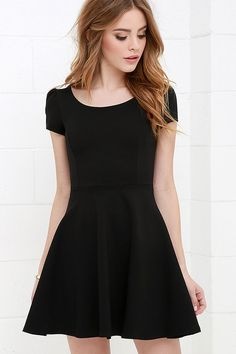 black-cotton-skater-dress-68_6 Black cotton skater dress