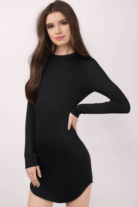 black-long-sleeve-short-dress-10_5 Black long sleeve short dress