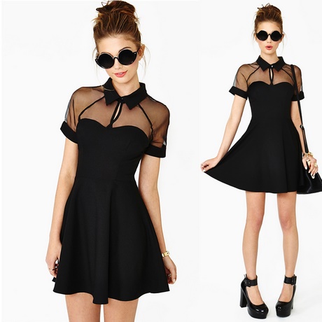 black-short-skater-dress-33_13 Black short skater dress