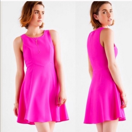 bright-pink-skater-dress-76_2 Bright pink skater dress