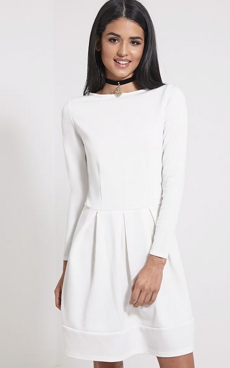 long-sleeve-white-skater-dress-54_2 Long sleeve white skater dress