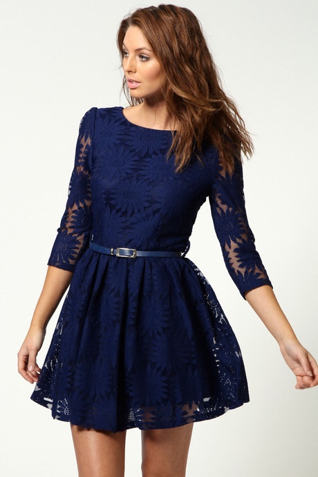 navy-skater-dress-with-sleeves-74_9 Navy skater dress with sleeves