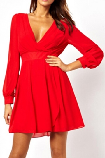 red-skater-dress-long-sleeve-68_4 Red skater dress long sleeve