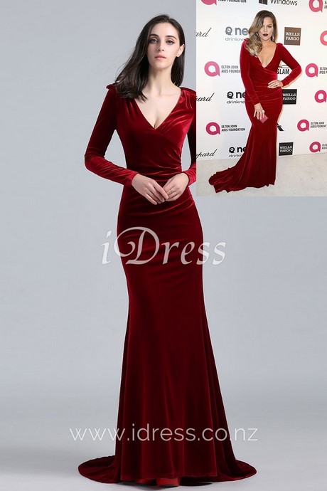 burgundy-velvet-long-sleeve-dress-36_4 Burgundy velvet long sleeve dress