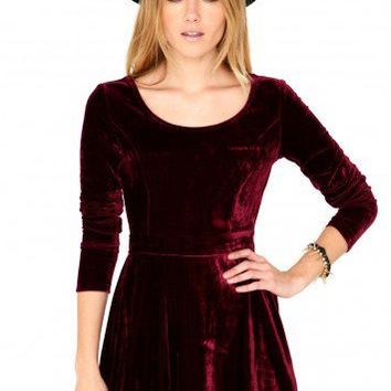 missguided-burgundy-velvet-dress-79 Missguided burgundy velvet dress