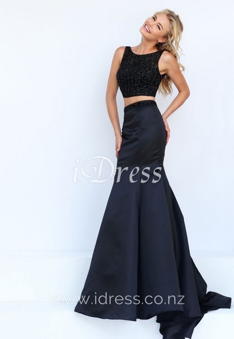 two-piece-black-formal-dress-81_13 Two piece black formal dress