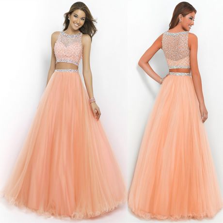 two-piece-peach-prom-dresses-59_5 Two piece peach prom dresses