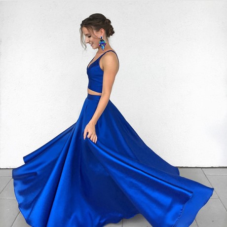 two-piece-royal-blue-prom-dress-46 Two piece royal blue prom dress
