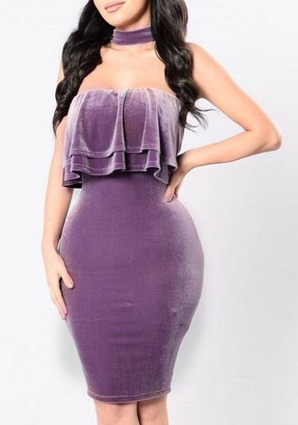 velvet-dress-purple-67 Velvet dress purple