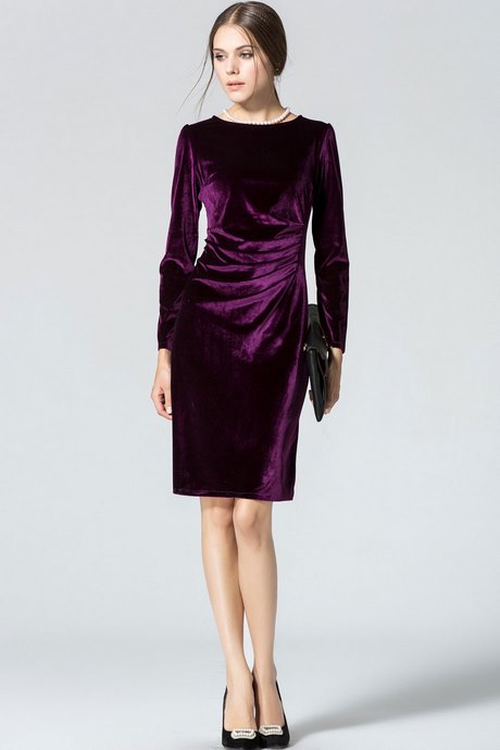 velvet-dress-with-sleeves-10_14 Velvet dress with sleeves