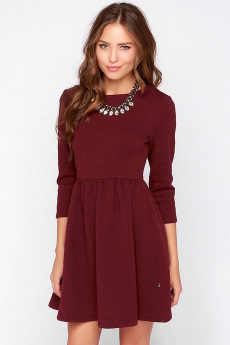 burgundy-winter-dress-18 Burgundy winter dress