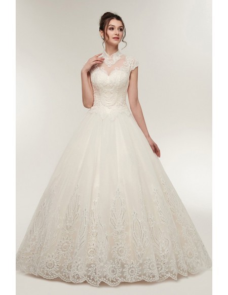 lace-ballroom-wedding-dresses-80_12 Lace ballroom wedding dresses