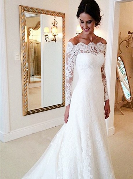 lace-wedding-dress-ivory-87_17 Lace wedding dress ivory