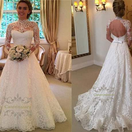 long-sleeve-lace-a-line-wedding-dress-42_12 Long sleeve lace a line wedding dress