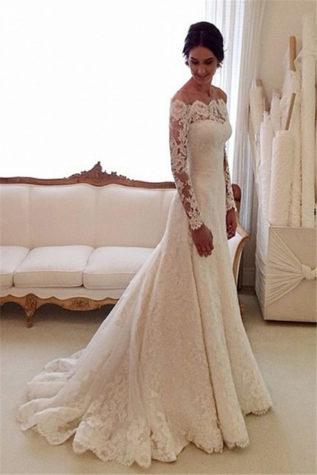 long-sleeve-wedding-lace-dress-82_10 Long sleeve wedding lace dress