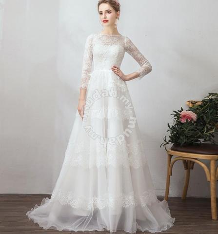 long-sleeve-white-lace-wedding-dress-08_13 Long sleeve white lace wedding dress