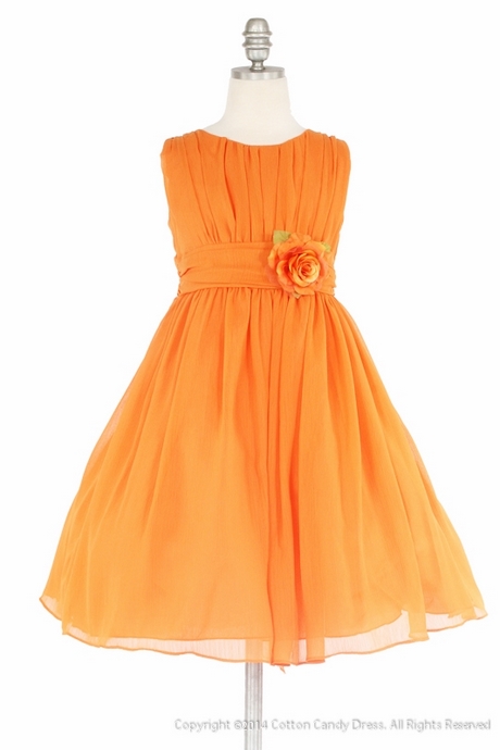 Orange ladies dresses