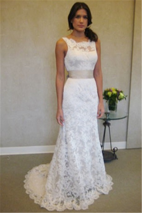 simple-white-lace-wedding-dress-02_11 Simple white lace wedding dress