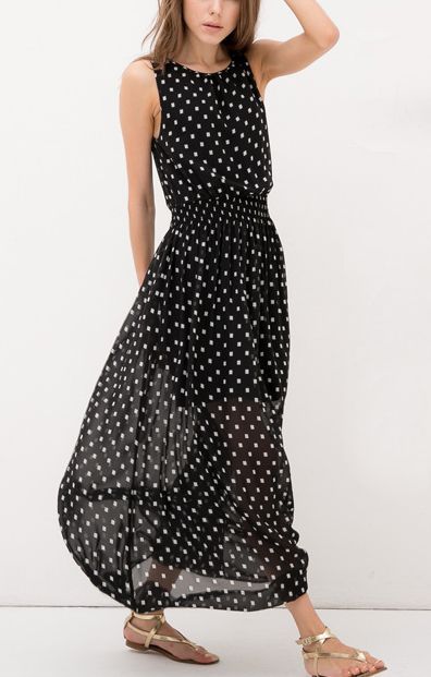 black-and-white-dot-dress-46_9 Black and white dot dress