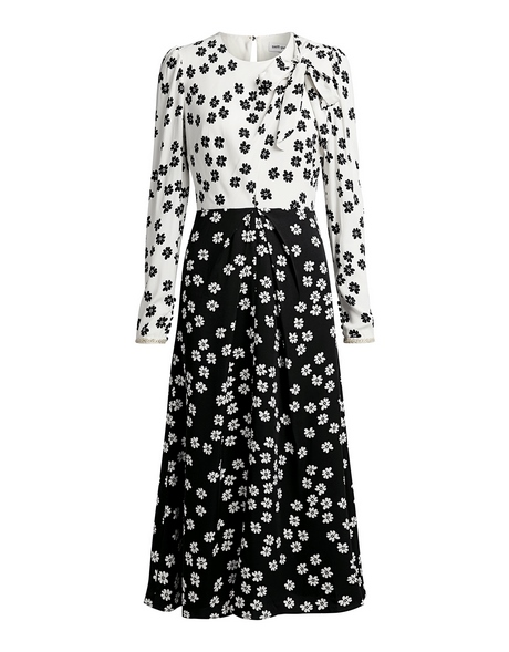 black-and-white-print-dress-33 Black and white print dress