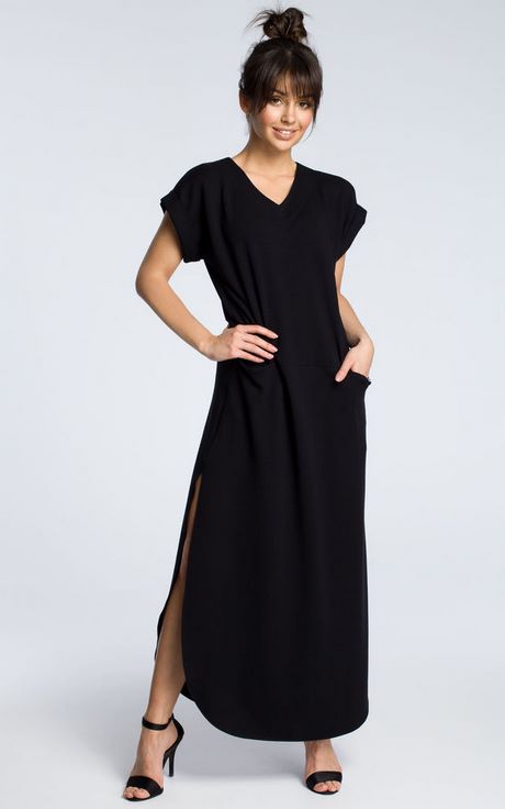 black-short-sleeve-maxi-dress-14_2 Black short sleeve maxi dress