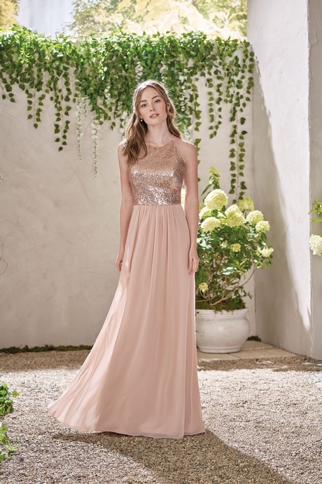 pink-and-gold-bridesmaid-dresses-05_10 Pink and gold bridesmaid dresses