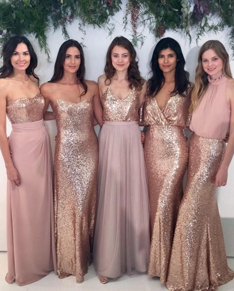 rose-gold-maid-of-honor-dress-47 Rose gold maid of honor dress
