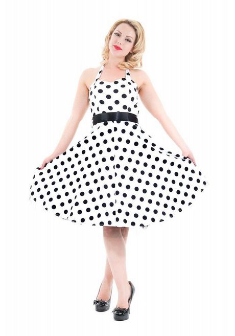 white-dress-with-black-dots-73_6 White dress with black dots