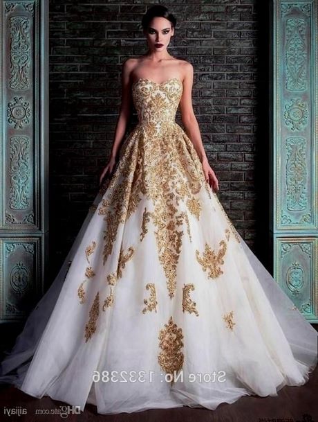 white-gold-wedding-dress-94_15 White gold wedding dress